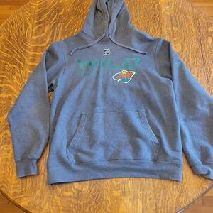 Fanatics Gray NHL Wild Pullover Hoodie